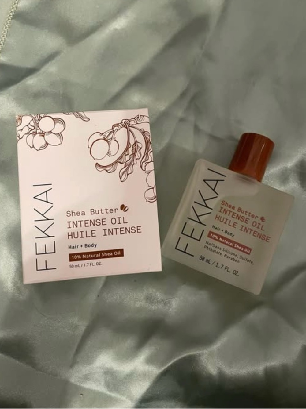 FEKKAI Shea Butter Intense Oil for Hair & Body - Brown Bottle